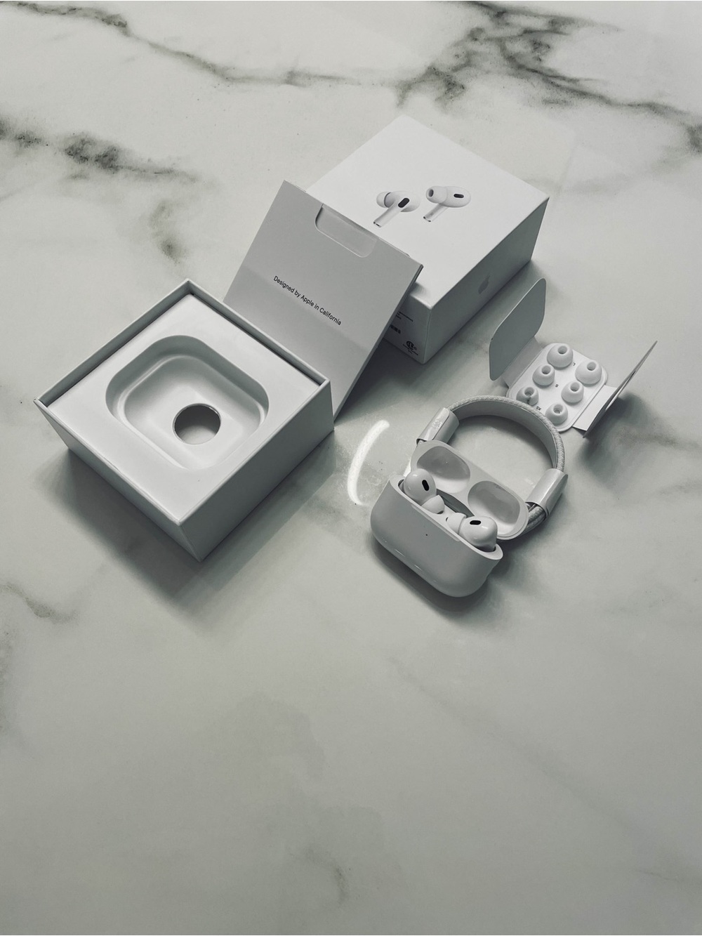 Apple White AirPods Pro with White Accessories